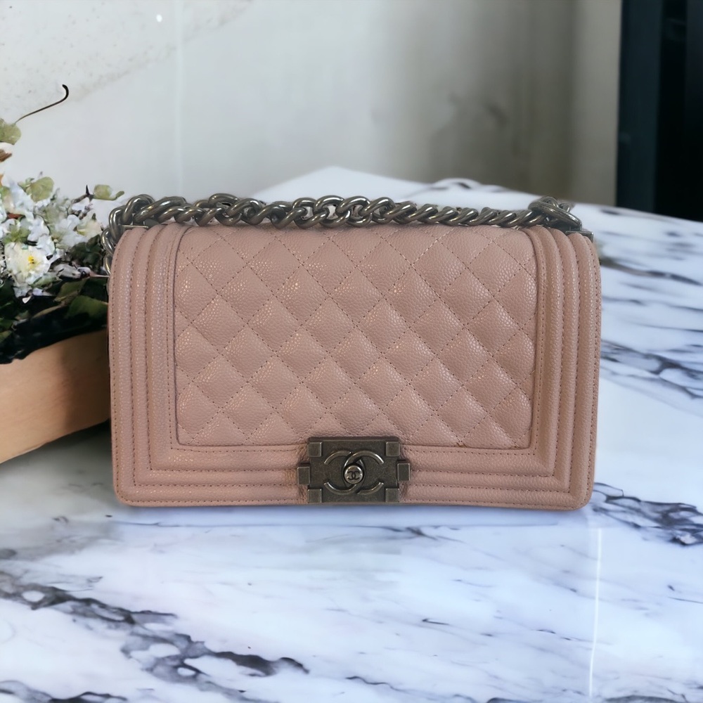 Chanel Pink Boy Bag - old medium